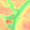 Wedron地形图、海拔、地势