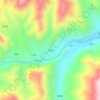 下束河地形图、海拔、地势