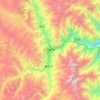 甘孜藏族自治州地形图、海拔、地势