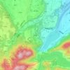 石門寮地形图、海拔、地势