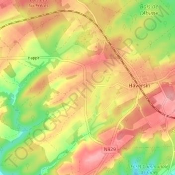 Haid地形图、海拔、地势