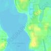 Omaha Beach地形图、海拔、地势
