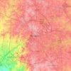 班加罗尔地形图、海拔、地势