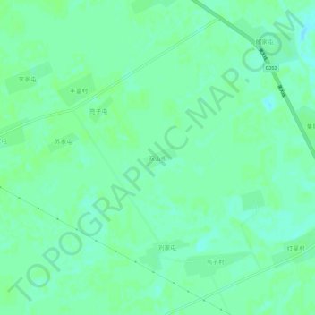 双山屯地形图、海拔、地势