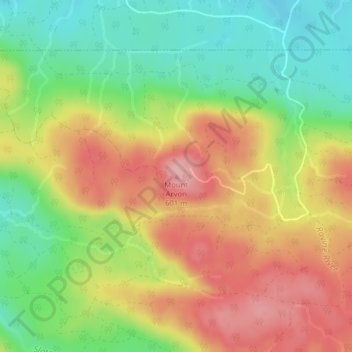 Mount Arvon地形图、海拔、地势