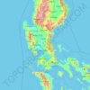 Bulacan地形图、海拔、地势