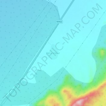 Vera Vilpur地形图、海拔、地势