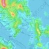 將軍澳地形图、海拔、地势