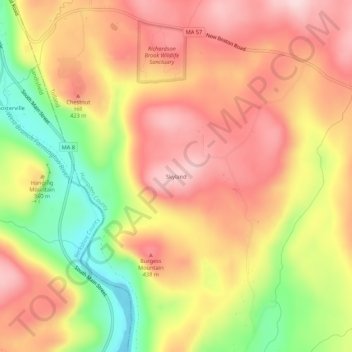 Skyland地形图、海拔、地势