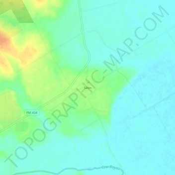 Satin地形图、海拔、地势