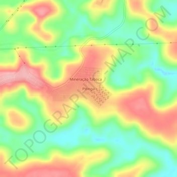 Pitinga地形图、海拔、地势