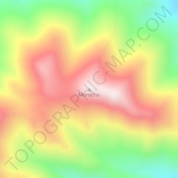 Morocho地形图、海拔、地势