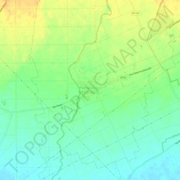 Pantianicco地形图、海拔、地势