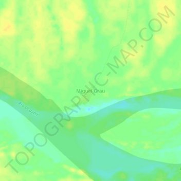 Miguel Grau地形图、海拔、地势