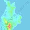 Choeng Mon地形图、海拔、地势