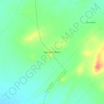 Rupnath ki Bhakri地形图、海拔、地势