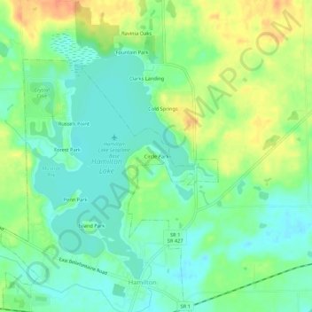 Circle Park地形图、海拔、地势