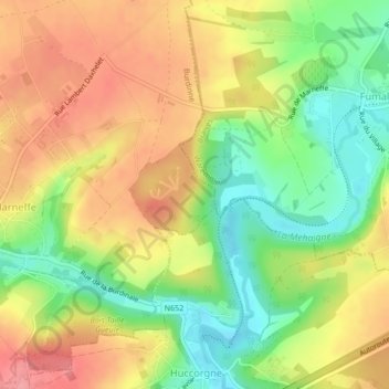 Bois de Molû地形图、海拔、地势
