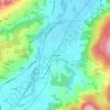 Fannrem地形图、海拔、地势