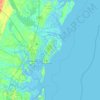 Saint Simons Island地形图、海拔、地势