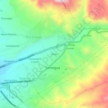 Chirilo地形图、海拔、地势