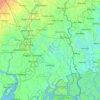 Twenty-four Parganas地形图、海拔、地势