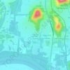 Green Cove Meadows地形图、海拔、地势