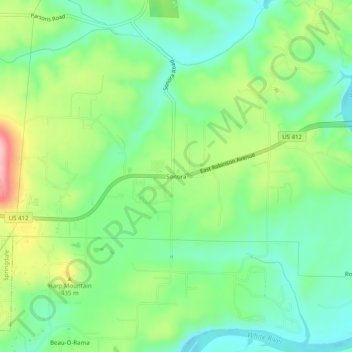 Sonora地形图、海拔、地势
