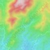 富坑村地形图、海拔、地势