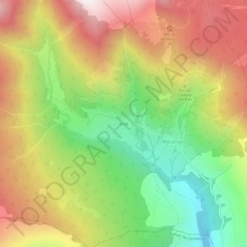Girul地形图、海拔、地势
