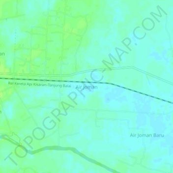 Air Joman地形图、海拔、地势