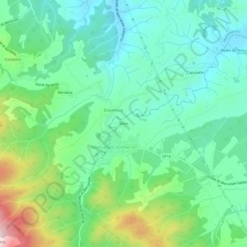 Torre地形图、海拔、地势