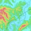 山溪地形图、海拔、地势