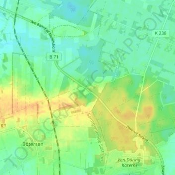 Ziegeleiberg地形图、海拔、地势