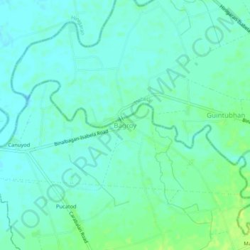 Bagroy地形图、海拔、地势