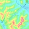 长房子地形图、海拔、地势