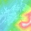 Alyeska地形图、海拔、地势