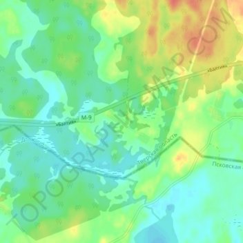 Шарапово地形图、海拔、地势
