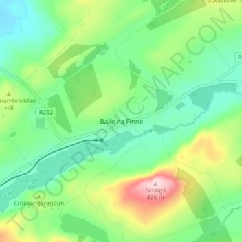 Fintown地形图、海拔、地势