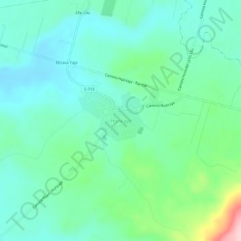 Huiscapi地形图、海拔、地势