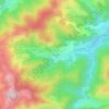 Les Sagnes地形图、海拔、地势
