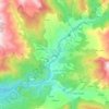Choman地形图、海拔、地势