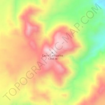 Cerro Carrizalito地形图、海拔、地势