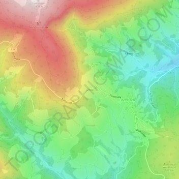 Gmoa地形图、海拔、地势