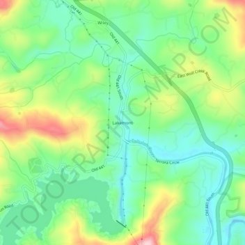 Lakemont地形图、海拔、地势