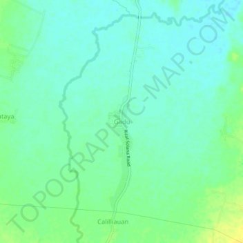 Gadu地形图、海拔、地势