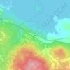 Abisko地形图、海拔、地势