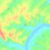 三股流地形图、海拔、地势