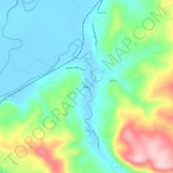 Inglis地形图、海拔、地势