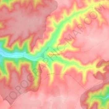 Castilmimbre地形图、海拔、地势